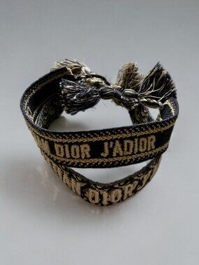 Christian Dior Navy Friendship Bracelet Set